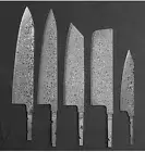 Kitchen Knife Blanks VG10 Stainless Steel Damascus Blade Blank Chef Cleaver Cook