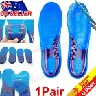 Gel Shoe Insoles Insert Heel Arch Supports Men Women Flatfoot Plantar NEW