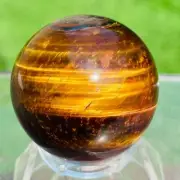 1pc Natural Tiger's eye jasper Ball Quartz Crystal Sphere Reiki Healing 60mm+