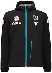 [Macron] AFL 2024 Softshell FZ Jacket - Port Adelaide Power - Adult - Mens