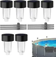 Above Ground Pool Solar Lights | Solar Above Ground Pool Lights - RGB Color-Changing Brighter Warm Light, Waterproof LED Pool Lights for Frame Swimming Pools