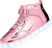 [APTESOL] Unisex LED Shoes High Top Light Up Sneakers for Women Men
