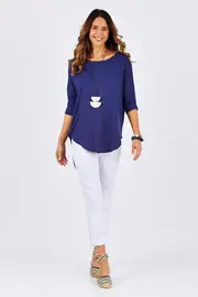 The High Low Drape Tee--BIRDK-526