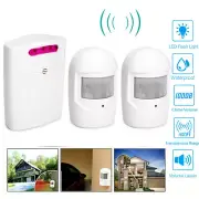 Wireless Doorbell Driveway Alarm System Motion Sensor Alarm Home Security Y7Y5