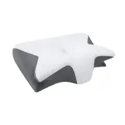 Cervical Neck Pillow for Relief, Adjustable Ergonomic Memory Foam Pillow for Side Back and Stomach Sleepers