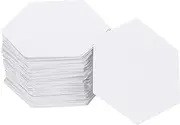 uxcell 100 Count Hexagon Paper Piecing Paper for Quilting, 0.5-Inch English Paper Piecing Template, Foundation Paper Pieces Patchwork Supplies for Quilting Sewing DIY Craft