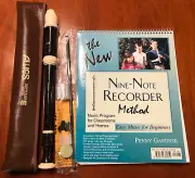 (NEW) AULOS Soprano Recorder 503B (E) + Nine-Note Recorder Method Textbook