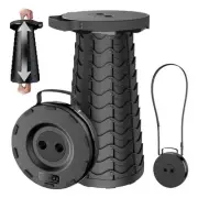 2025 Upgraded Collapsible Stool, Portable Folding Stool, Telescoping Camping ...