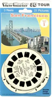 San Francisco California Tour 1 3d View-Master 3 Reel Set SEALED
