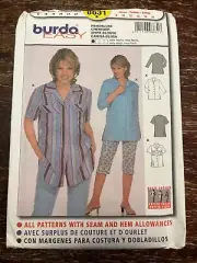 Burda 8631 UNCUT Sewing Pattern, Misses' Shirt/Blouse, Size 8-18