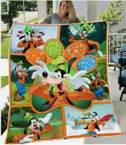 Lovely Goofy Dog Poses Goofy Lovers Mother's Day Father's Day SOFA BLANKET