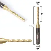 1/8" Dia. 3D Carving ZrN Coated CNC Router Bit - 1/4" Shank - Yonico 31315-SC