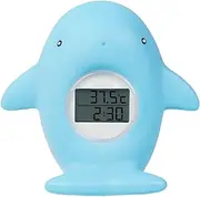 Baby Bath Thermometer, New Upgraded Digital Water Thermometer with 3 Color Backlight and Temperature Warning, Safe Bath Floating Toy for Babies and Toddlers (Whale)
