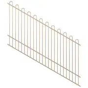 ProtectorAl 1201-2400W x 1500H Primrose Loop Top Pool Fence Panel Raked 16-30º
