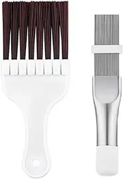Pack of 2 Condenser Comb Dryer, Air Conditioning Condenser Fin Lamellar Comb, Dryer Cleaner Brush Cleaning, Cleaning Brush, Stainless Steel Brush, Air Conditioning Evaporator Cooler Repair Tool