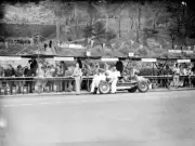 Bill Cotton Wilkie Wilkinson ERA B makes a pitstop 1947 Motor Racing Old Photo