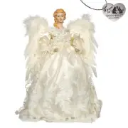 Goodwill Christmas Porcelain Lace Angel Tree Topper - 45cm