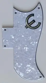 For Fit Gibson SG 61 Reissue Style & E Logo Guitar Pickguard 4 Ply White Pearl