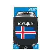 Iceland Country Flag Nationality - Stubby Holder With Base