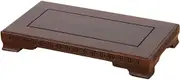 Display Stand Pedestal Retro Wooden Base Shelf of Buddha Statue Fish Tank Flower Vase Bonsai Stand Artical Decor Pedestal Rectangular Crafts Teapot Bases Natural Redwood Bonsai Pedestal (Size : B)