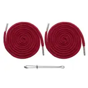 2pcs Drawstring Cords 51" Replacement Drawstring with Threader, Burgundy