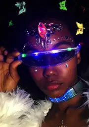 [Cyberdog] Flashing Visor Glasses