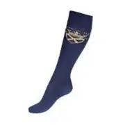 1 pair Horze brand CRESCENDO SOCKS w/ Bamboo-viscose Dark blue or Brown 3 SIZES!