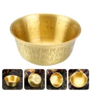 Decorative Gold Money Bowl Copper Water Offering Home Decoration