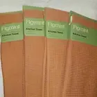 Figmint Terracotta 18x28 Large Waffle Knit Kitchen Towels 100% Cotton. Set Of 4
