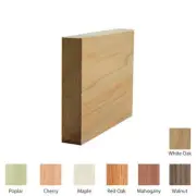 EWBB52 Square edge 3-1/2" Baseboard Moulding, 3/4" x 3-1/2" Unfinished Solid Har