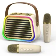 Karaoke Machine for Kids,Portable Bluetooth Mini Karaoke Machine with 2 Wirel...