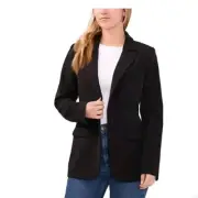 Vince Camuto Ladies Fully Lined Padded Shoulder Split Blazer Size M Black