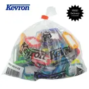 KEVRON KID1 "Original" -Bag Of 50 MIXED Plastic Click Key Tags-FREE POSTAGE-ID1