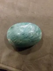 Amazonite Crystal Palm Stone 3.2 oz #09