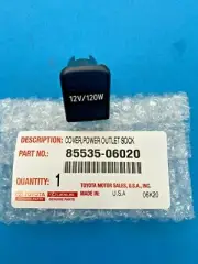 GENUINE TOYOTA & LEXUS (2000-2019) Cover, Power Outlet Socket, Rear 85535-06020