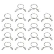 Fuel Line Hose Clips, 30Pcs 7.8mm 304 Stainless Steel Tubing Spring Clamps