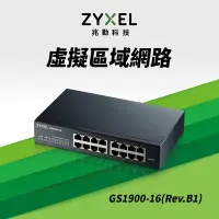 在飛比找Yahoo奇摩購物中心優惠-ZyXEL合勤 16埠GbE智慧型網管交換器GS1900-1