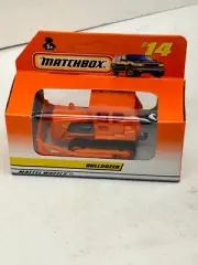 1997 MATCHBOX SUPERFAST #14 ORANGE CATERPILLAR BULLDOZER NEW IN BOX