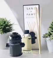 Sand+Paws Apple Spice Reed Diffuser Dog Beach CA Coast Inspired Fire Hydrant