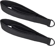 Pilates Double Loop Straps - Adjustable Exercise Straps for Reformers, Durable Fitness Loops, 2 Pieces Hands-Feet Fitness Equipment Straps, Yoga Straps for Flexibility, Comfortable Stretch Straps