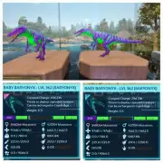 Ark Ascended PVE OFFICIAL PAIR BABY BARIONIX JOKER TOP STATUS PS5/PC/XBOX
