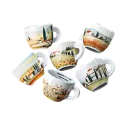 Ancap Contrade - Italian Countryside - Cappuccino Gift Box - 2 Cups