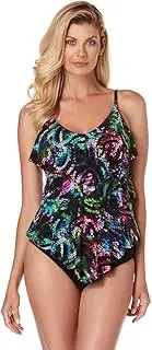 Magicsuit Women's Magic Solids Rita Tiered Tankini Top