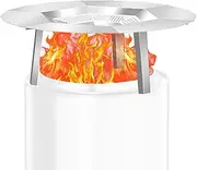 Heat Deflector for Solo Stove Ranger 15"- Heat Plate for Fire Pits, Heat Deflector for Solo Stove Ranger Accessory with 3 Detachable Legs, 304 Stainless Steel