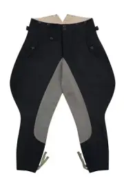 WW2 German Elite Black Wool Riding Breeches