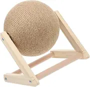 GANAZONO Cat Scratching Ball Cat Scratch Ball Sisal Stimulation Pet Indoor Large Funny Play Paw Cat-Shaped Scratchers Fuzzy Scratcher Fun Playing - for Material Sisal