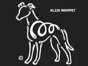 Whippet K Line Dog Breed Window Tattoo Decal