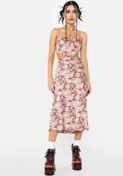 On The Market Floral Midi Dress