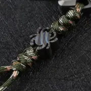 New Titanium Alloy EDC Key Pendant Bead Lanyard Parachute Cord DIY Necklace Head