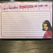 Ephemera Recipe Cards 4" x 6" Talk About How Fabulous You Think I Am